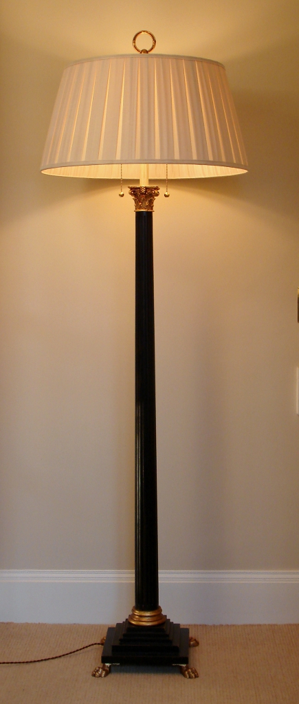Single Column Corinthian Floor Lamp, Column Style Floor Lamps