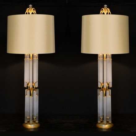 Vintage | Twee paar Mid-century tafellampen - Empel